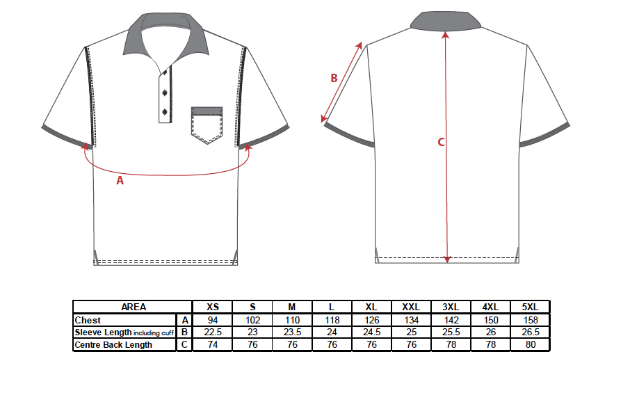 KS51 - Polo PINTOR Pro Blanco/Gris Talla S
