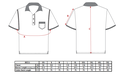 KS51 - Polo PINTOR Pro Blanco/Gris Talla S