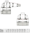 S779 - Chaqueta de alta visibilidad multi-protección Bizflame Rain