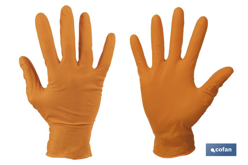 Imagen Adicional de Caja de 100 guantes de nitrilo con textura diamantada