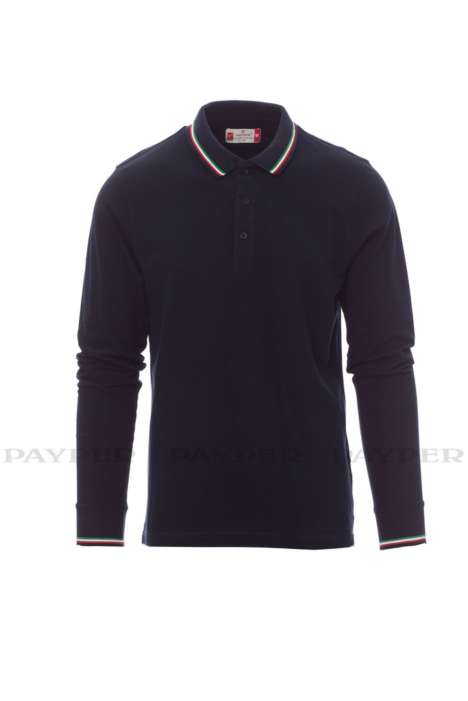 AVIAZIONE -Camiseta polo unisex de manga larga