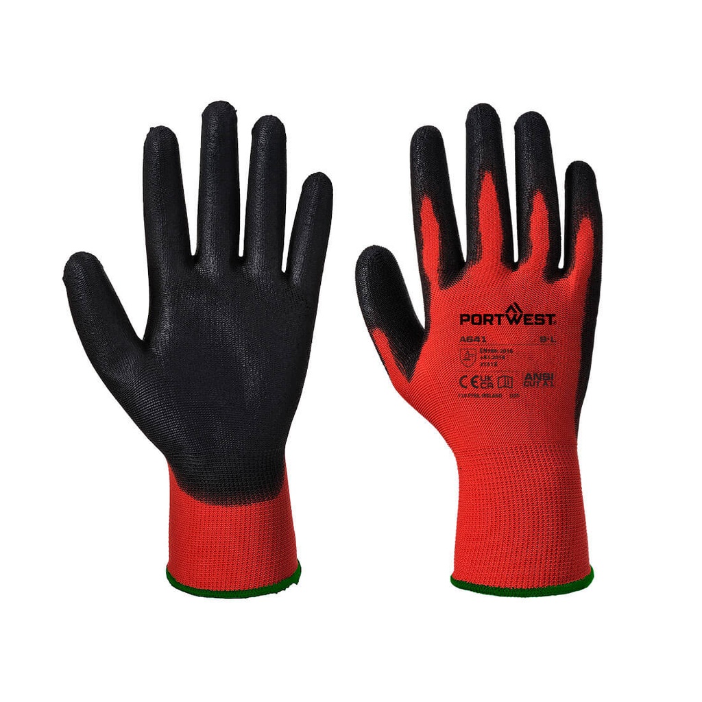A641 - Guante PU - Rojo