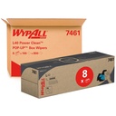 WypAll L40 Power Clean Paños en caja POP-UP Box 7461 - Paños de papel para limpieza - 8 cajas x 100