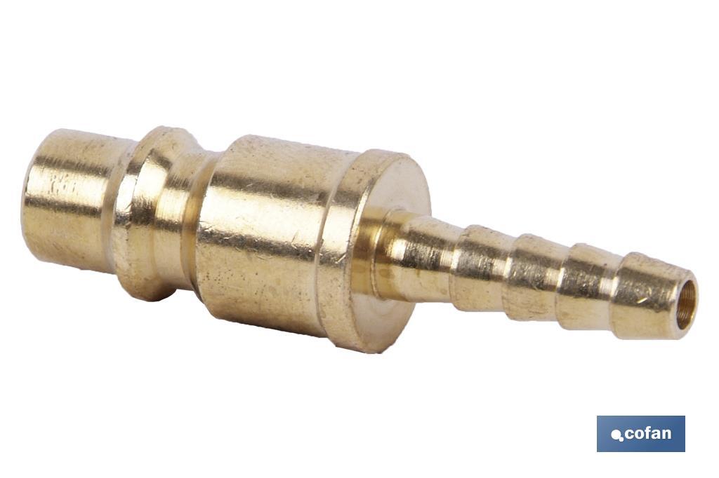 Conector de aire con espiga tubo Ø13mm de Gran Caudal