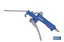 Pistola de soplar de plástico normal de 110 mm