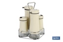 Set de aceiteras de 4 piezas Modelo Aloreña