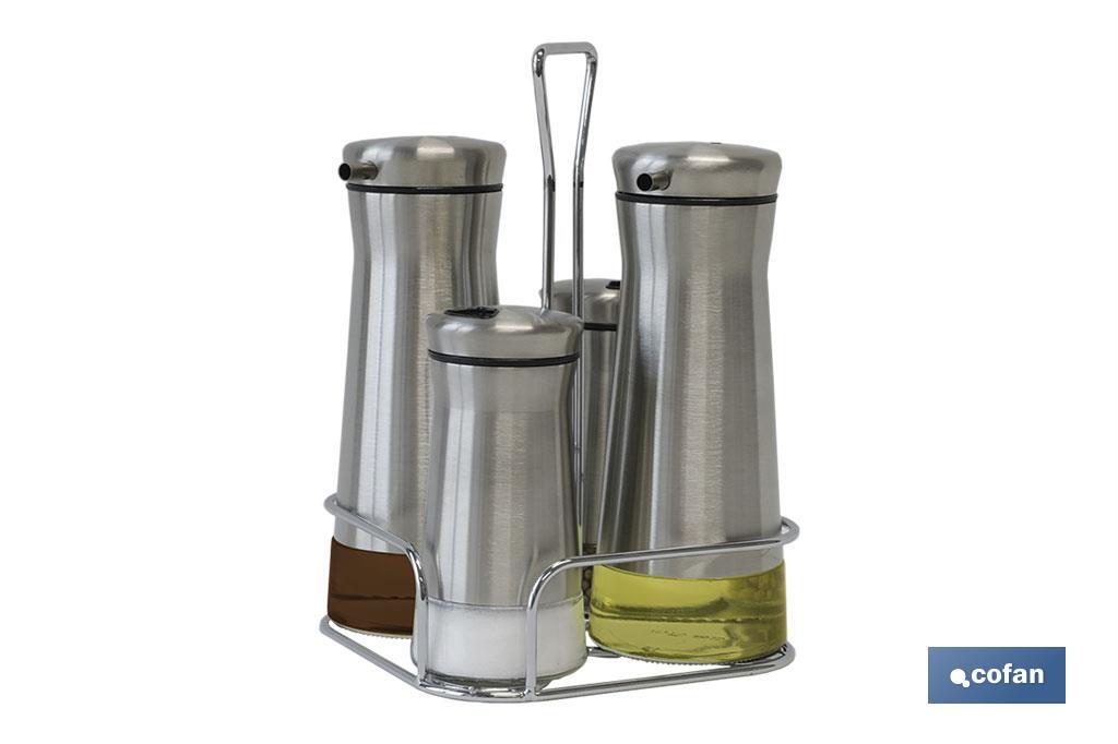 Set de aceiteras de 4 piezas Moddelo Picual