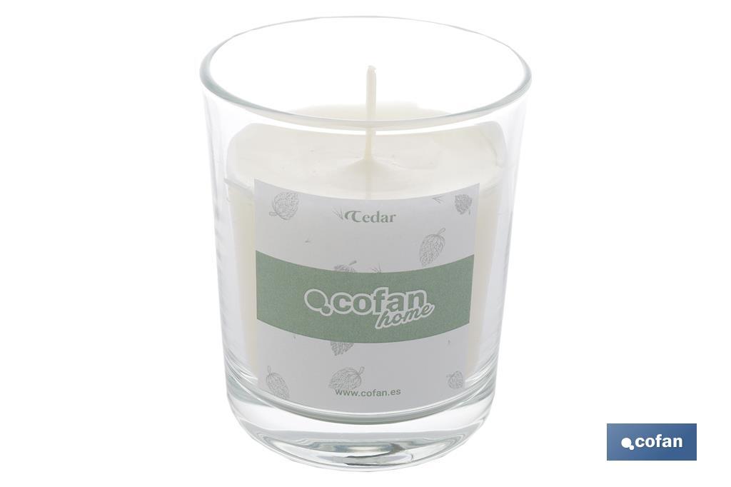 Vela aromática de cera vegetal