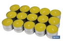 Pack de 30 velas Tea Light de citronela amarillas