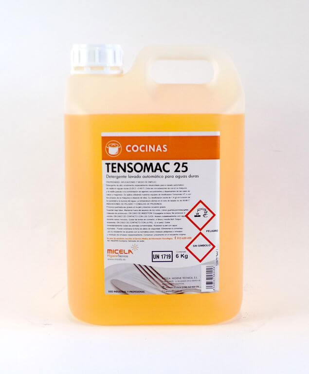  DETERGENTE MAQUINA LAVAVAILLAS TENSOMAC 25 6KGS