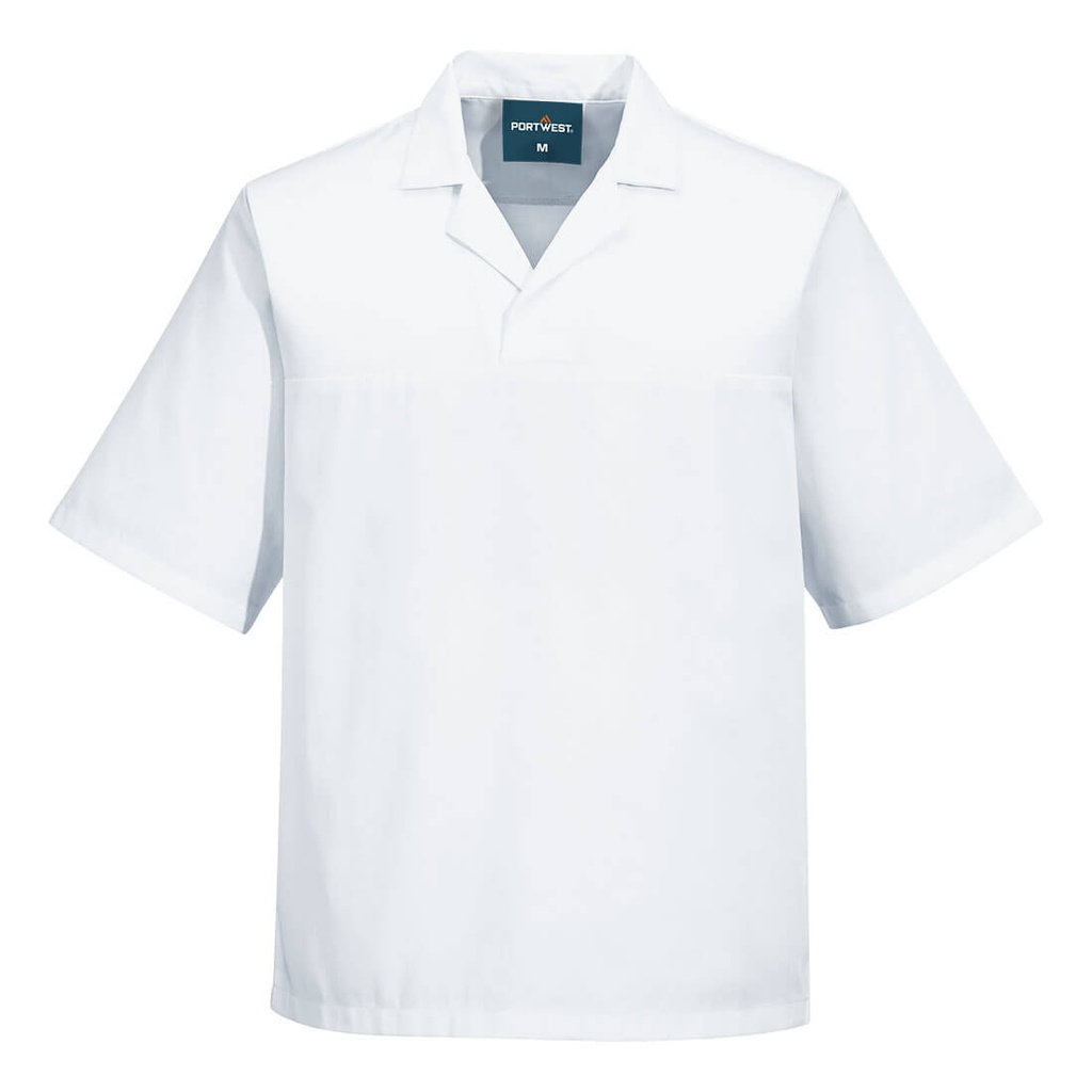 2209 - Camisa de panadero de manga corta sin bolsillos