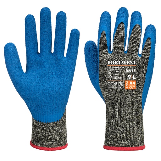 A611 - Guante látex anti-corte Aramid HR