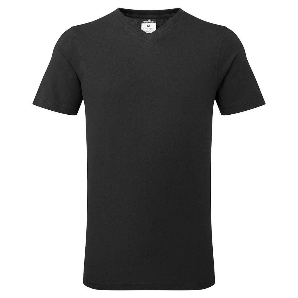 B197 - Camiseta de algodón con cuello en V