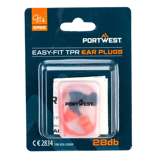 [EP22ORR] EP22 - Tapones Easy Fit TPR Corded (1 Par)
