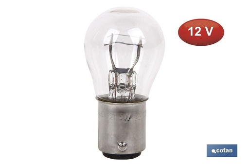 Lámpara de 2 polos P21/5W (BAY15d) 12 V