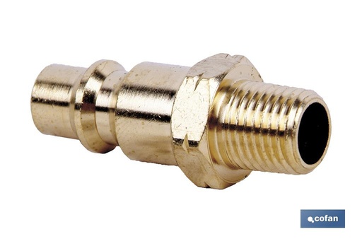 Conector de aire rosca macho 1/2 de Gran caudal