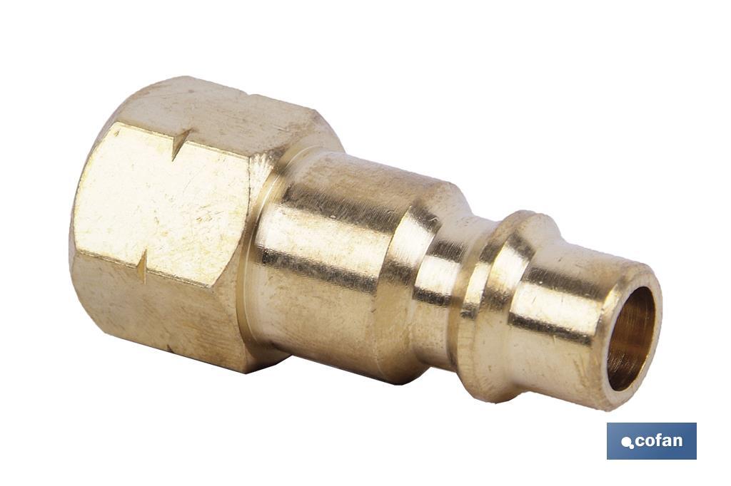 Conector de aire rosca hembra 1/2 de Gran caudal