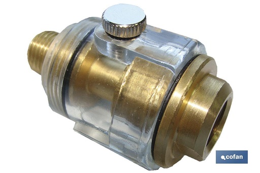 [09000930] Filtro lubricante para engrase herramientas neumáticas con rosca 1/4