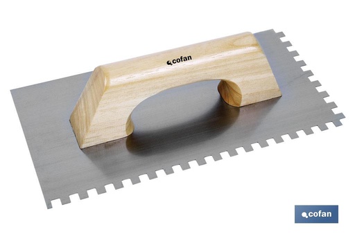[09517032] Paleta modelo llana dentada