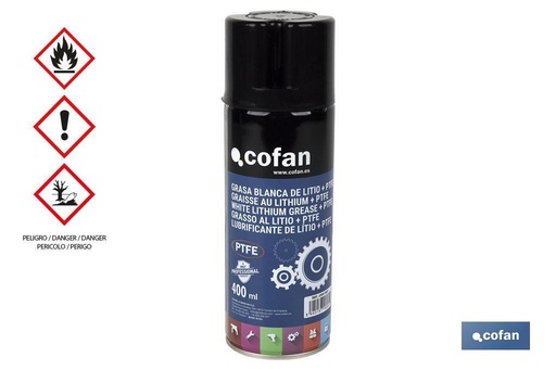 [15000007] Grasa blanca de litio + PTFE 400 ml