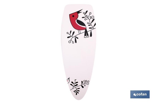 [41004116.6] Funda tabla de planchar acolchada con pájaro