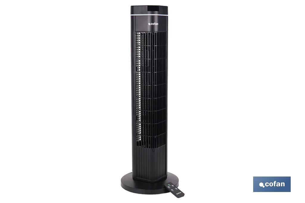 Ventilador silencioso de torre con control remoto