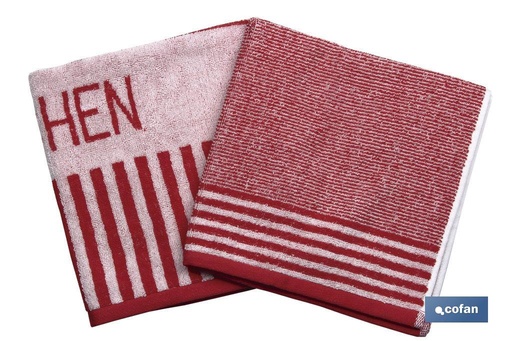 [41004802] Pack de 2 paños de cocina