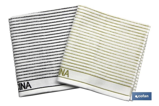 [41004807] Pack de 2 paños de cocina