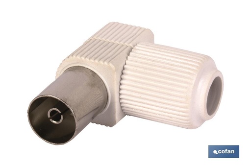 [51001048] Conector de Antena TV Codo