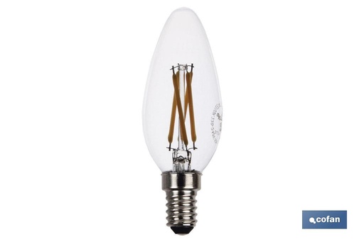 [52004009] Bombilla Led Vela Filamento
