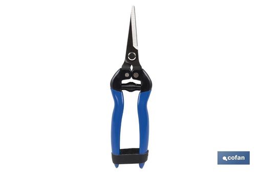 [90010608] Tijeras de recolección con punta recta y longitud total de 185 mm