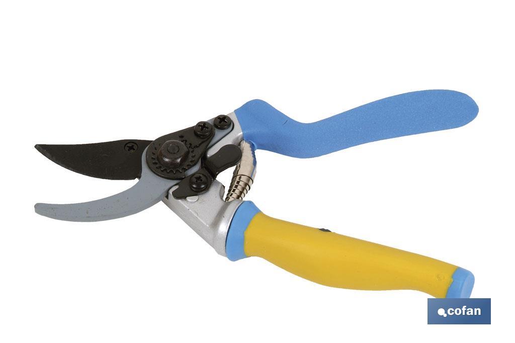 Tijeras de recolección con mango rotativo o giratorio