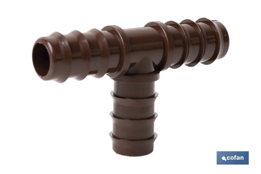 [90016072] Conector en forma de T para riego por goteo