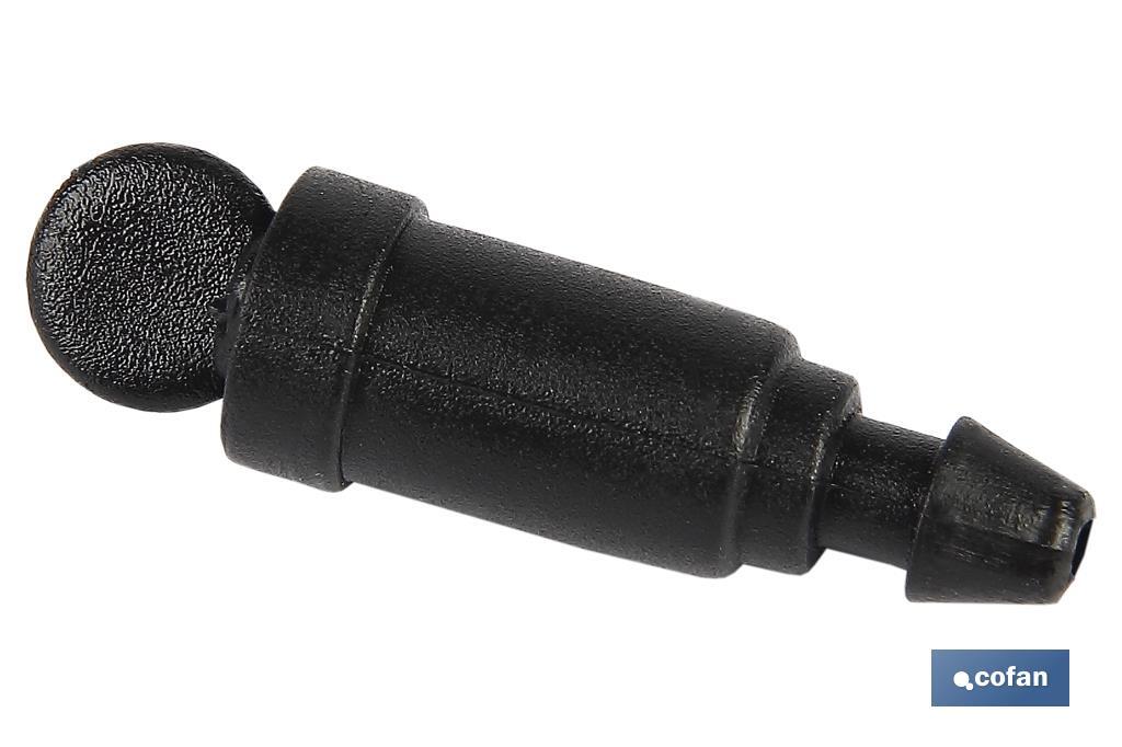 Gotero pinchable con tornillo para riego por goteo