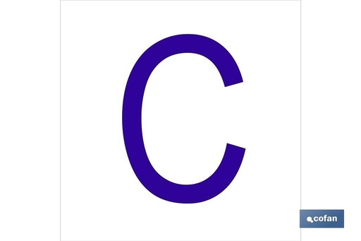 [ACCGL6262] C Letra en glasspack
