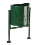 [MOD. 540/S] MOD. 540/S Papelera semicircular basculante 30 lt.