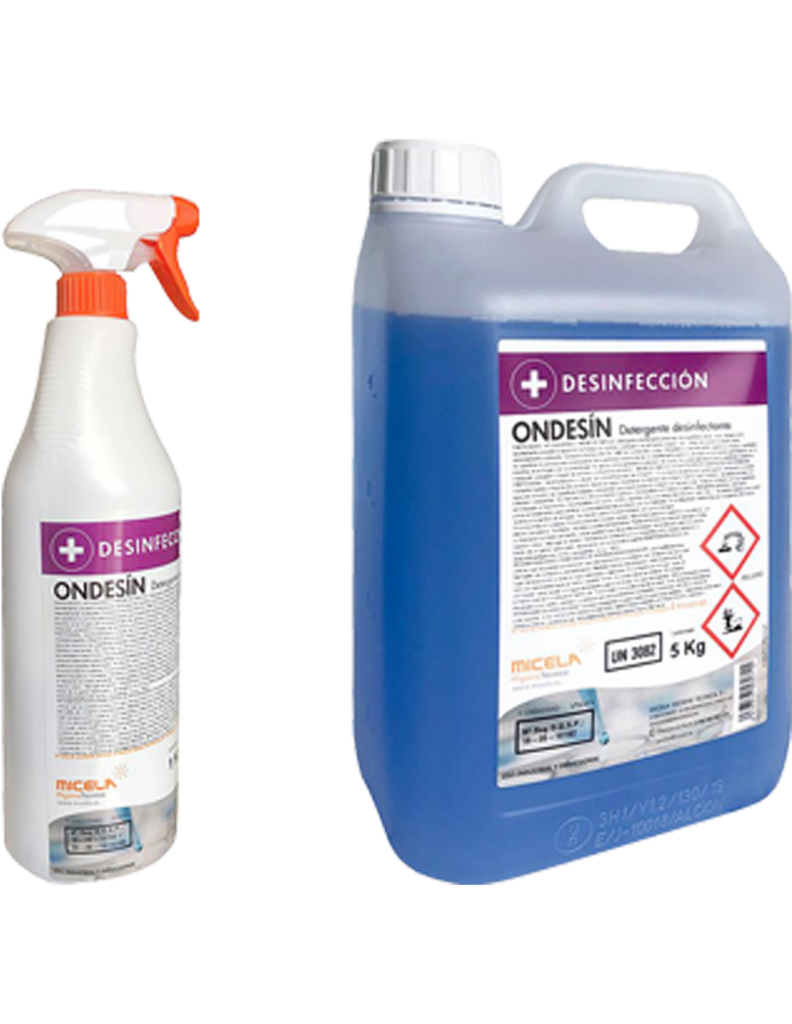 ONDESIN Detergente espuma desinfectante bactericida fungicida viricida 1L