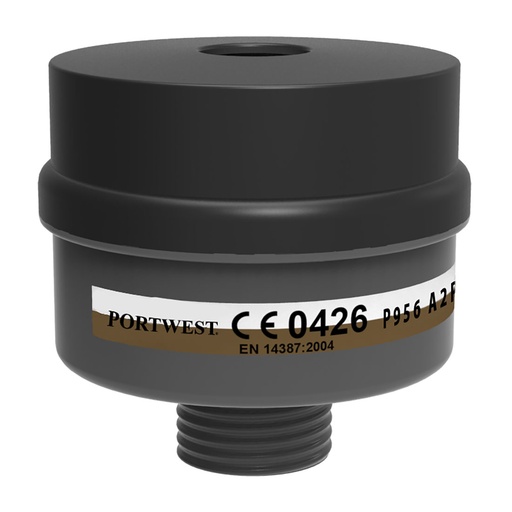 [P956BKR] P956 - Filtro combinado A2P3, con rosca universal  Negro. cajas de  4  unidades