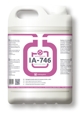 [T03022917001] VITROCIP DETERGENTE ALCALINO ANTIESPUMANTE PARA EL LAVADO DE ENVASES de Latón y Vidrio INDUQUIM  IA-746, Garrafa 20 LITROS