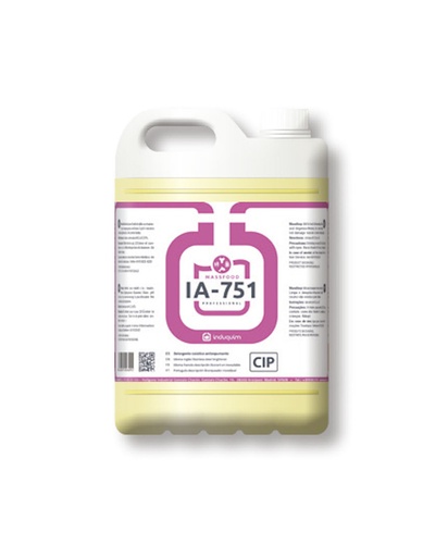 [T06682917001] QUICK DESENGRASANTE ALCALINO ANTIESPUMANTE CON ALTO PODER SECUESTRANTE IA-751Q  PASE ÚNICO PARA SISTEMAS CIP 20 l.