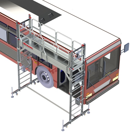 [TSA320.] Andamio especia para talleres de camiones y autobuses TSA 320