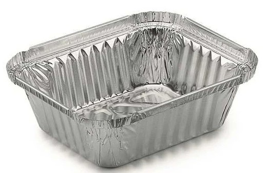 Bandeja rectangular Aluminio 148x123 mm 470 cc  PACK 100 UDS ALBAR000001