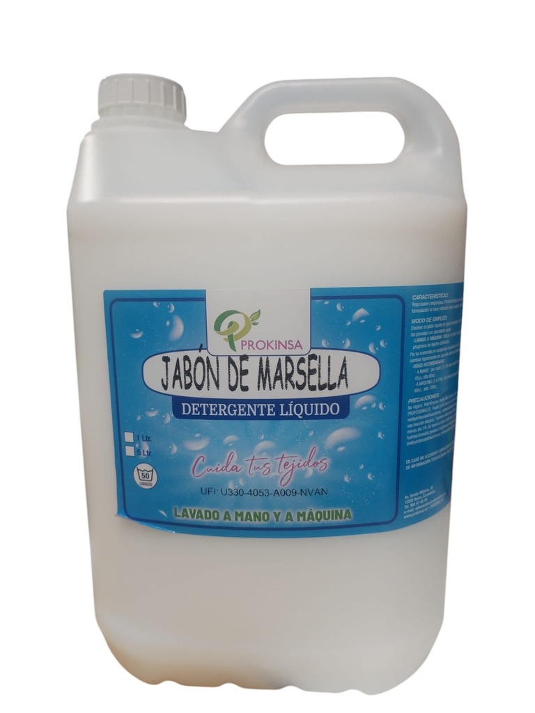 DETERGENTE JABON DE MARSELLA 5L PRO.