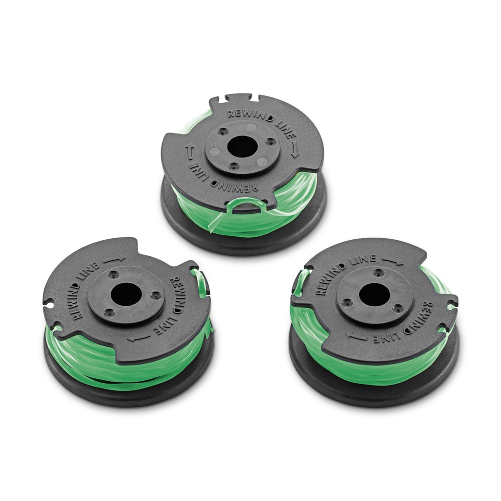 Paquete Con Tres Unidades De Carrete De Hilo Karcher Ltr 36 Battery. Ref. 2.444-017.0